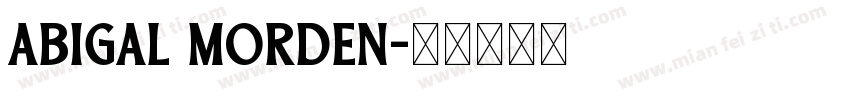 Abigal Morden字体转换